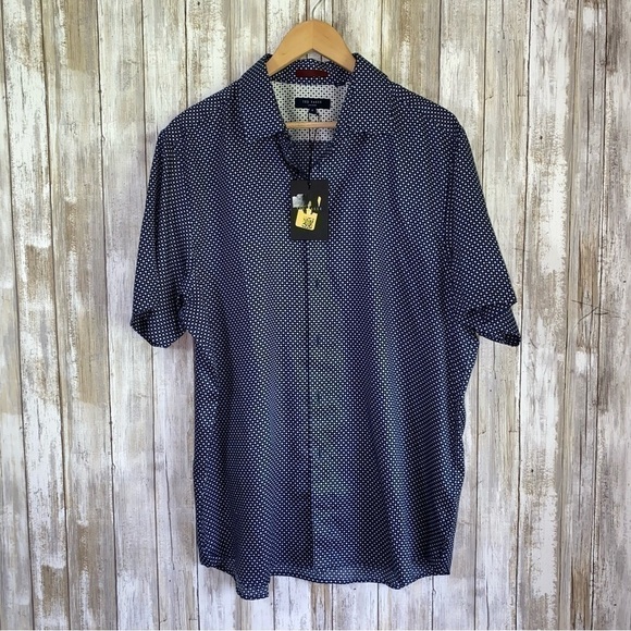 Ted Baker Other - Ted Baker Navy Geometric Print Button Down